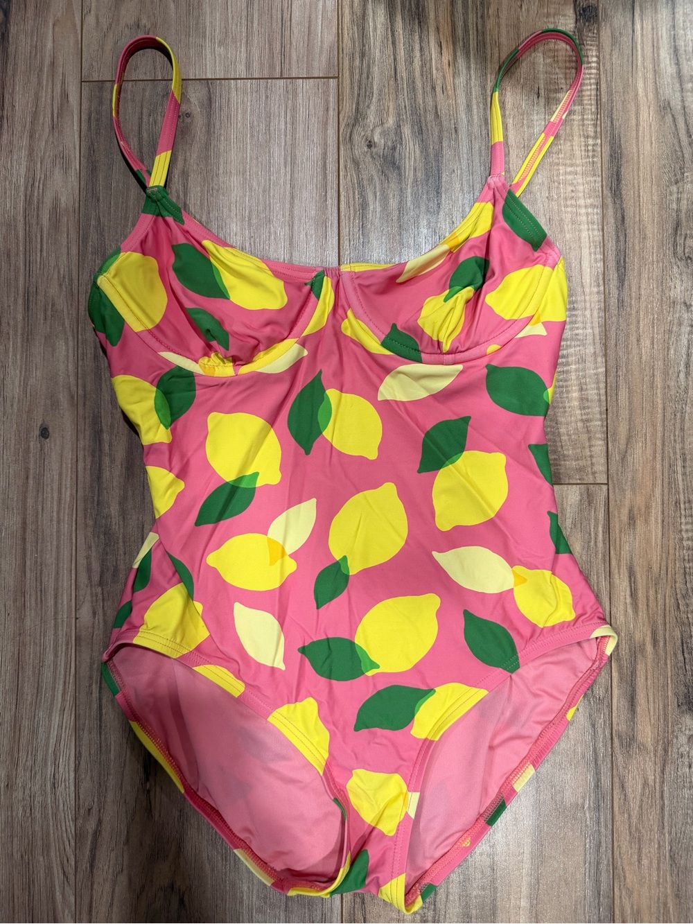 kate spade Pink Lemon Print One-Piece Swimsuit